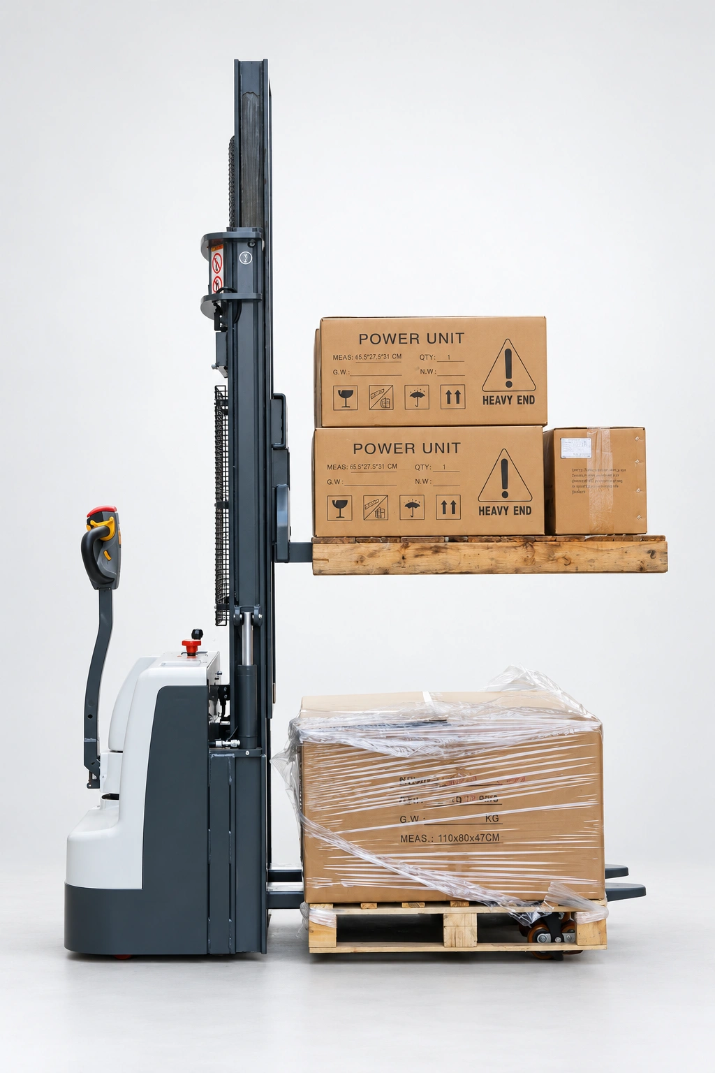 QES15D Electric Pallet Stacker with Initial Lift – 1500 kg - Слика 5