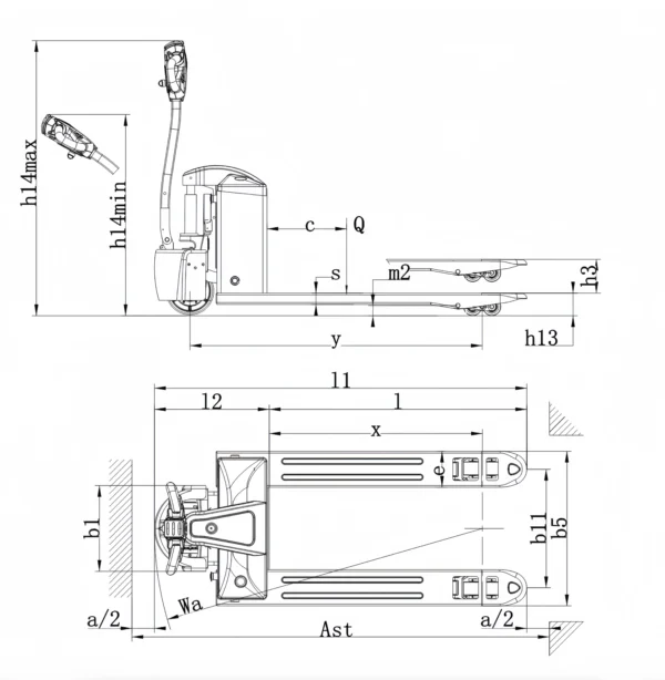 QSLiFT EPT15Q Electric Pallet Truck – The Agile and Efficient Entry-Level Solution – Kép 3