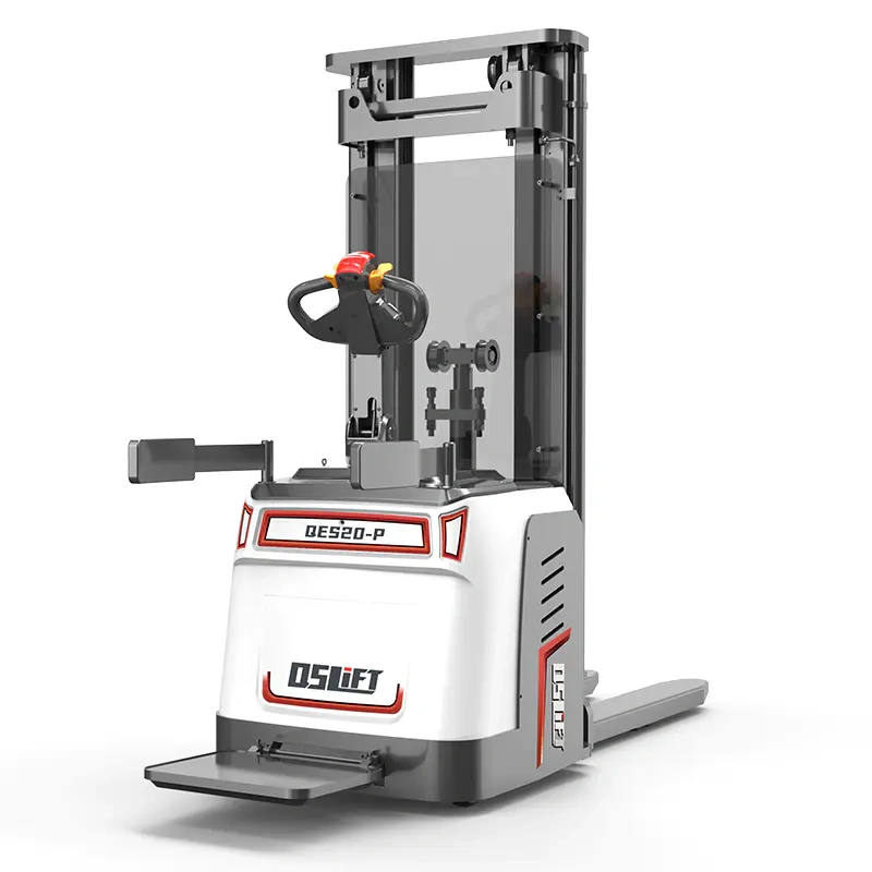 QSLiFT QES20P-45 Rider-Control Platform Electric Stacker, Capacity 2000 kg