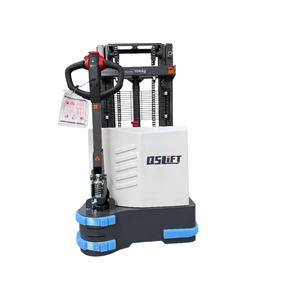 QSLiFT QES10E-20 Electric Walkie Stacker, capacity 1000kg, lift height 2000mm