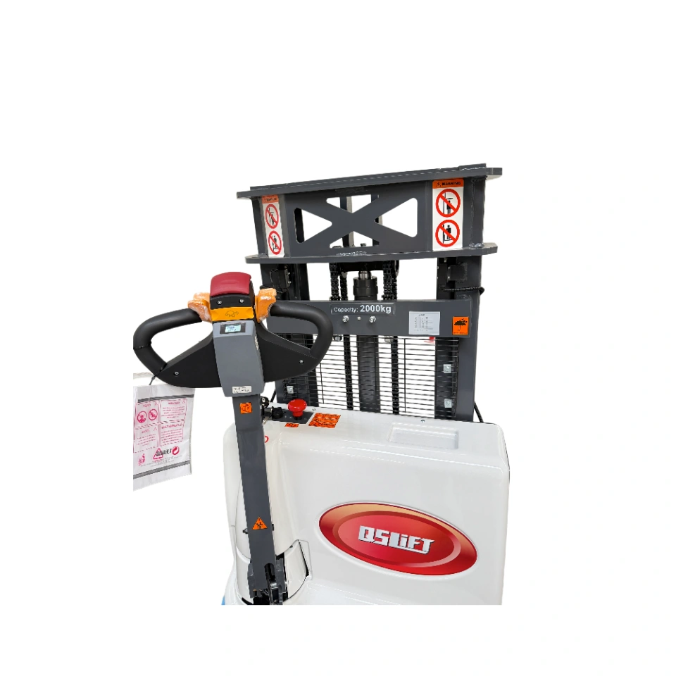 QSLiFT QES20E-20 Electric Walkie Stacker, capacity 2000 kg, lift height 2000 mm - Image 2