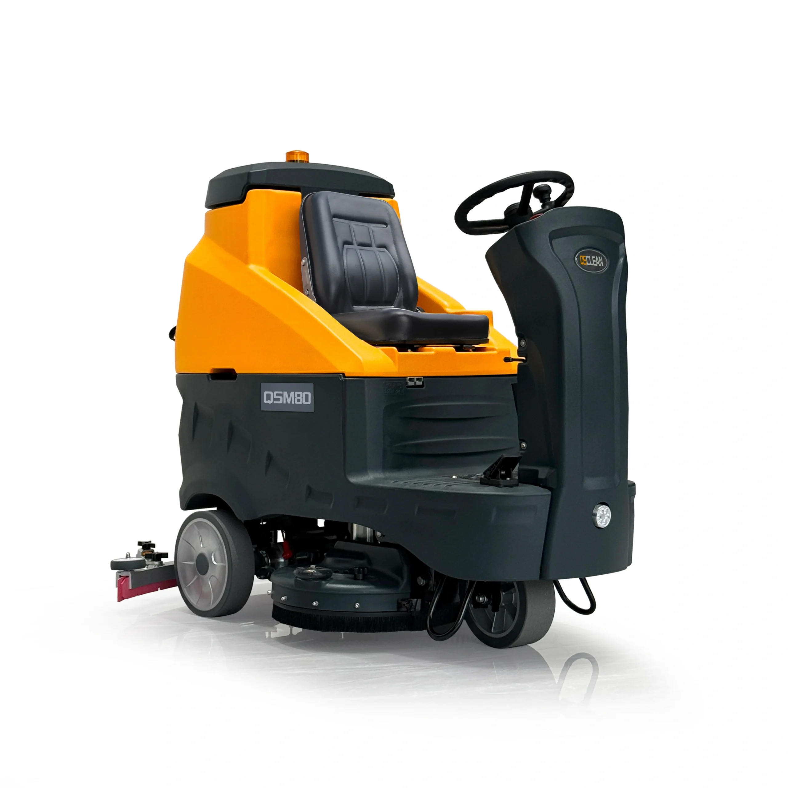 QSM80 Ride-On Floor Scrubber Dryer | 24V Commercial Heavy-Duty Machine - Image 2