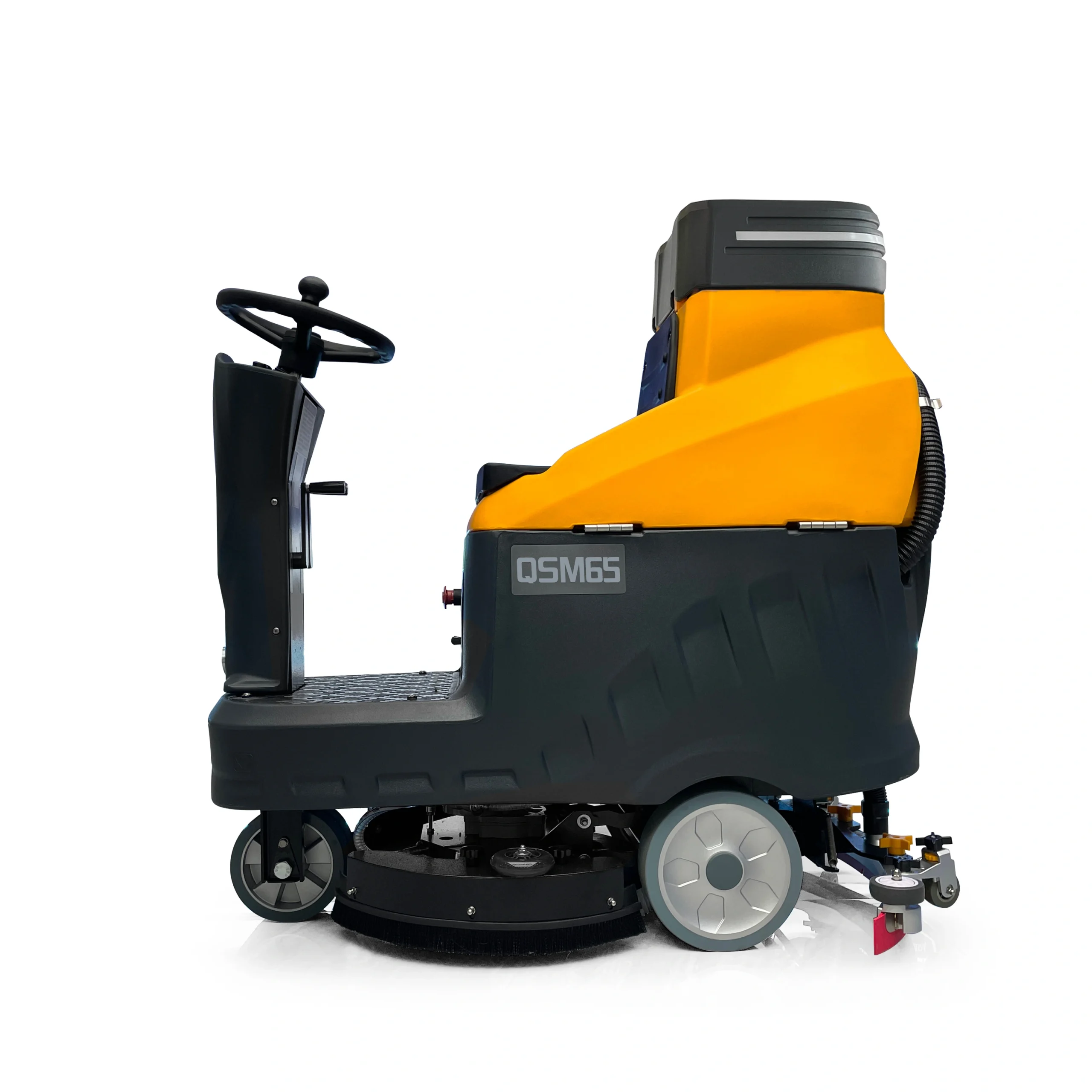 QSM65 Mini Ride-On Floor Scrubber Dryer | 24V Single Disc Auto Scrubber - Image 3
