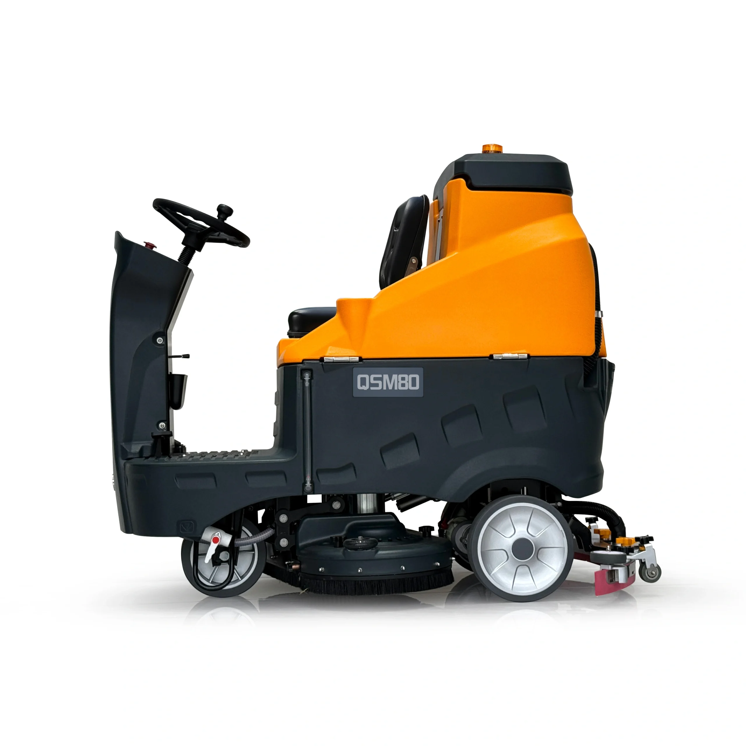 QSM80 Ride-On Floor Scrubber Dryer | 24V Commercial Heavy-Duty Machine - Image 3