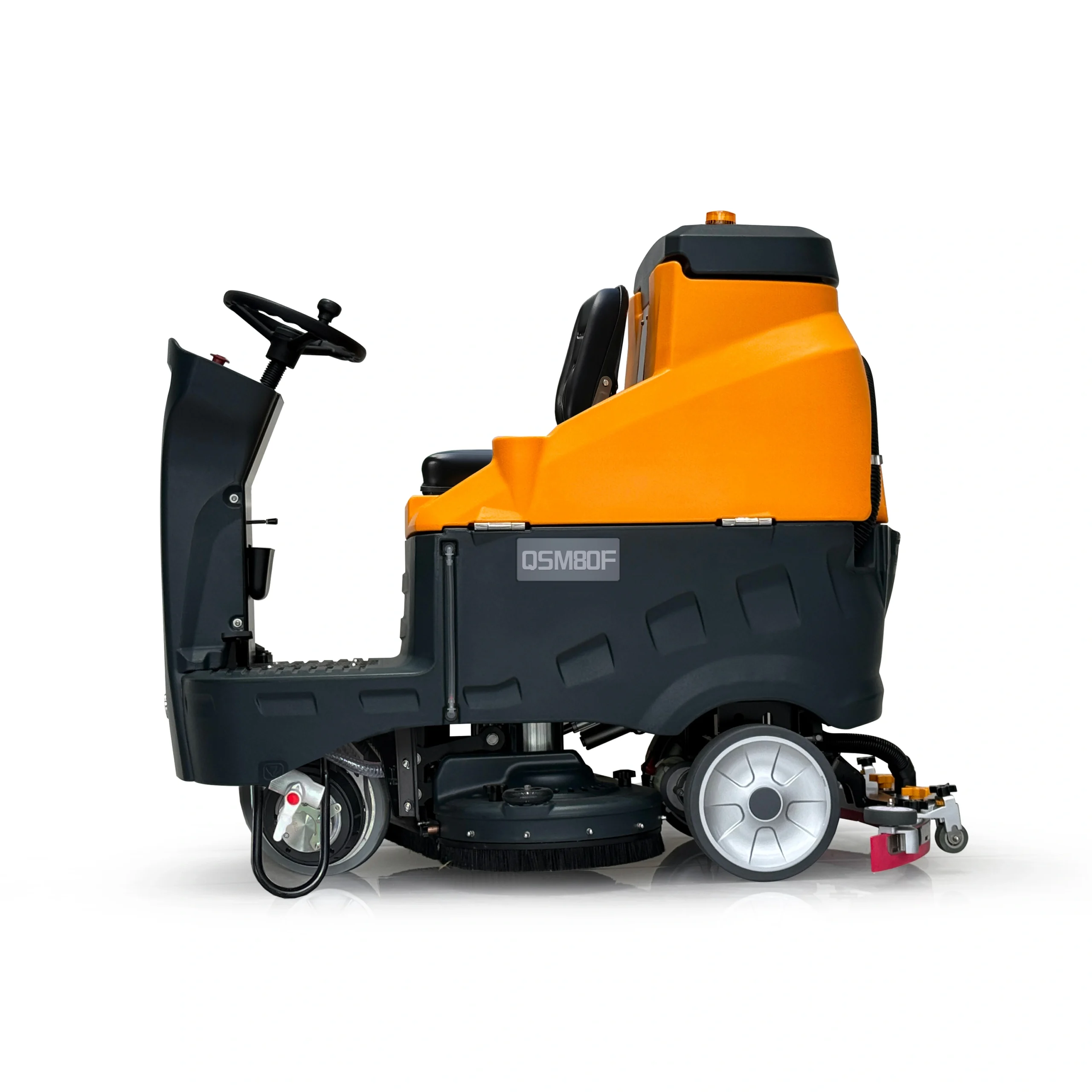 QSM80/ QSM80F Ride-On Floor Scrubber  Dryer | Front-Wheel Drive 24V Machine – Kép 3