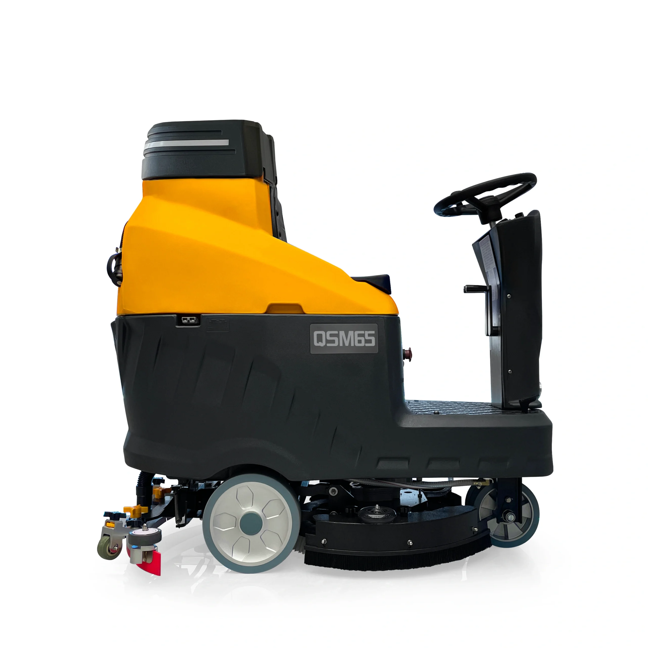 QSM65 Mini Ride-On Floor Scrubber Dryer | 24V Single Disc Auto Scrubber - Image 4