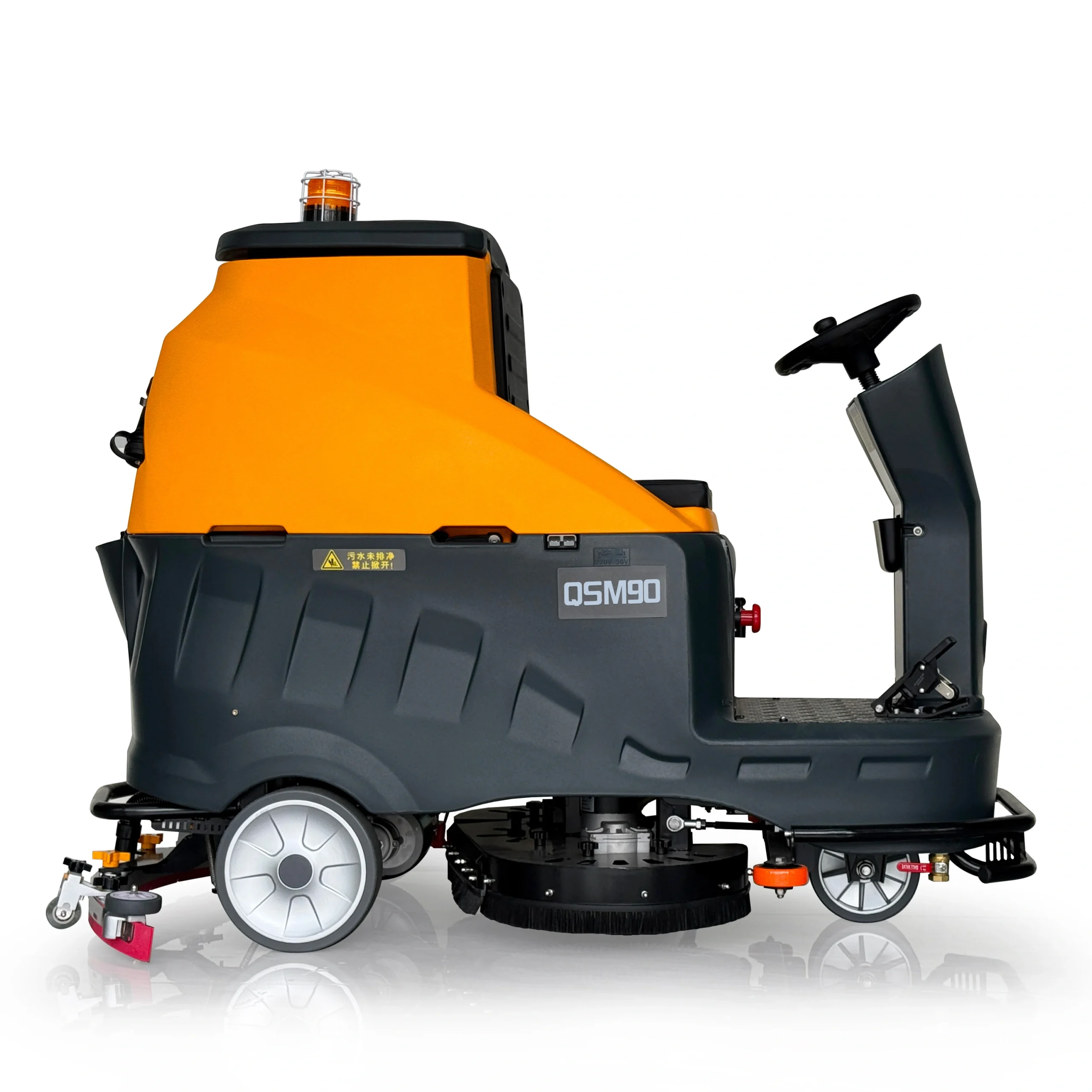 QSMC90 Industrial Ride-On Floor Sweeper | 48V Heavy-Duty Sweeping Machine - Image 4
