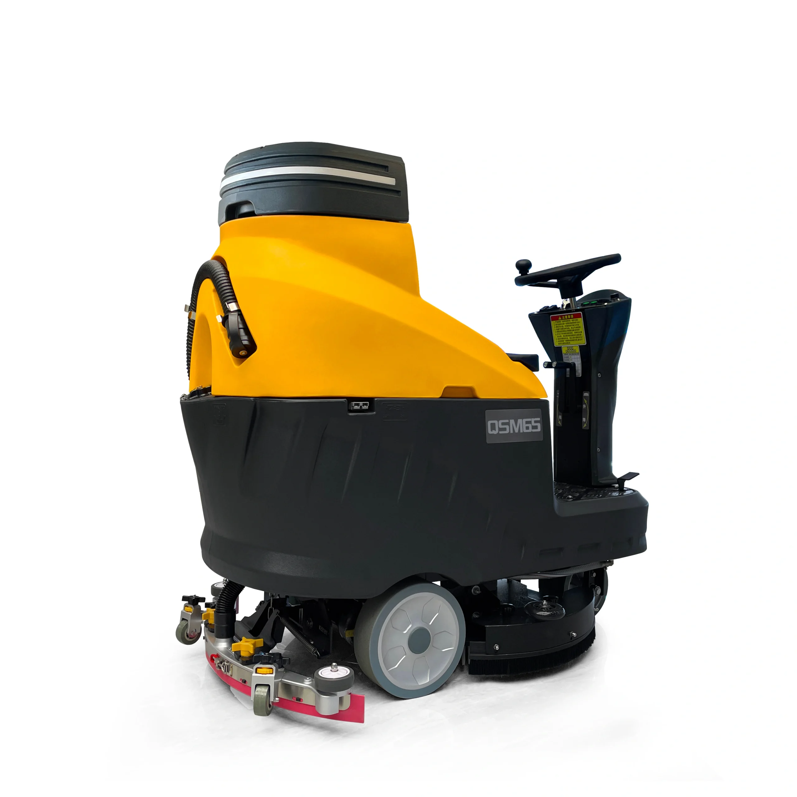 QSM65 Mini Ride-On Floor Scrubber Dryer | 24V Single Disc Auto Scrubber - Image 7