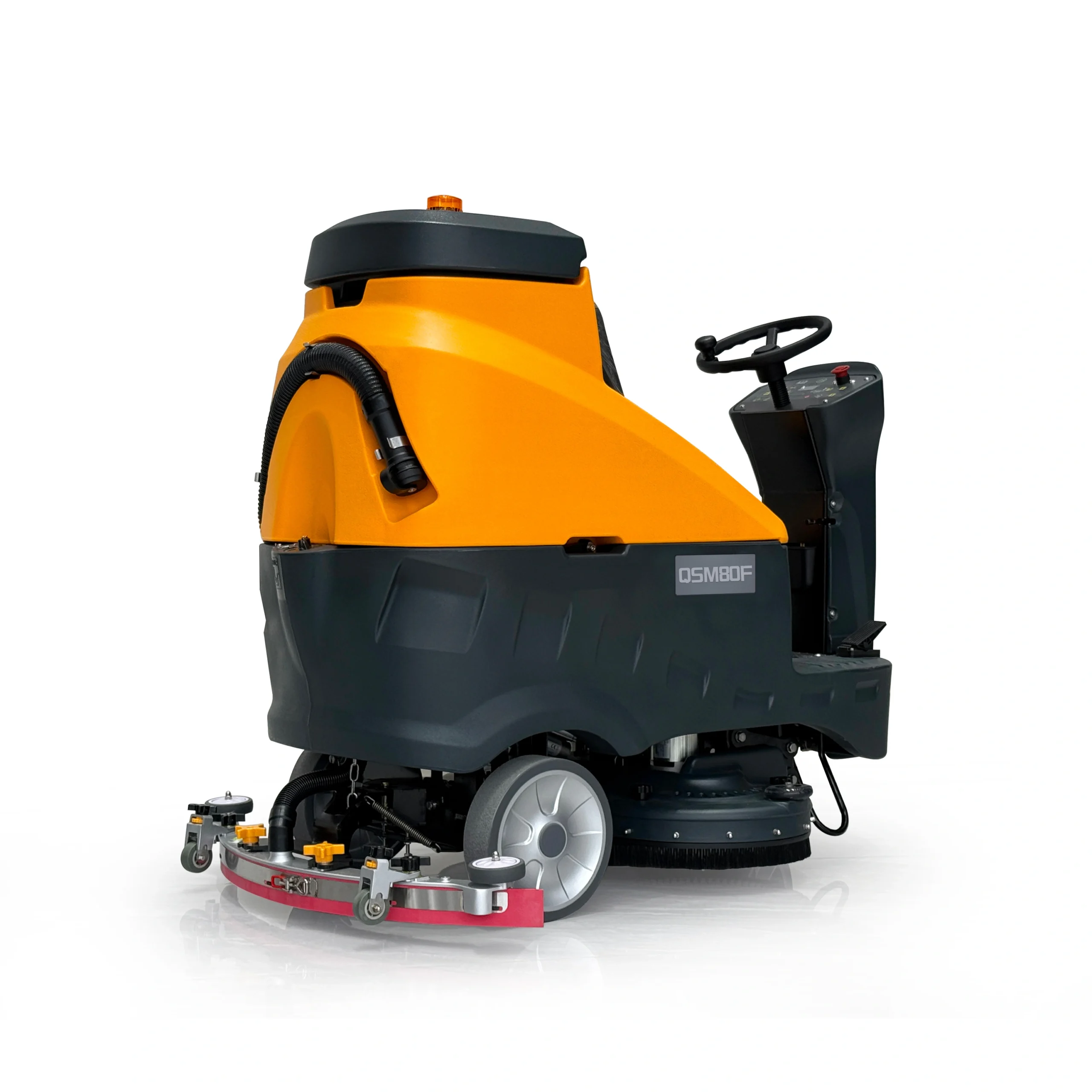 QSM80/ QSM80F Ride-On Floor Scrubber  Dryer | Front-Wheel Drive 24V Machine – Kép 7