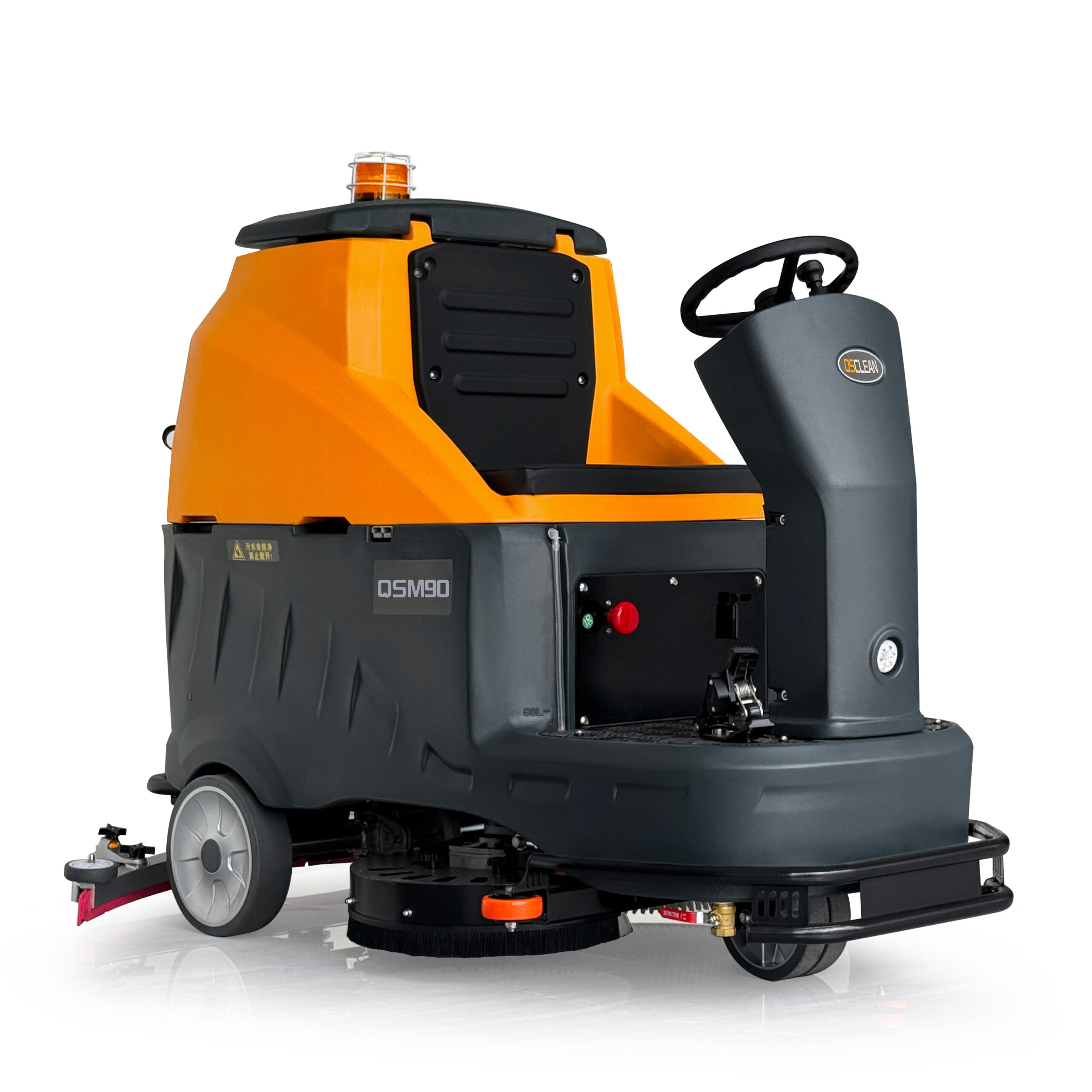 QSM90 Industrial Ride-On Floor Scrubber Dryer | 36V Heavy-Duty Cleaning Machine - Image 3