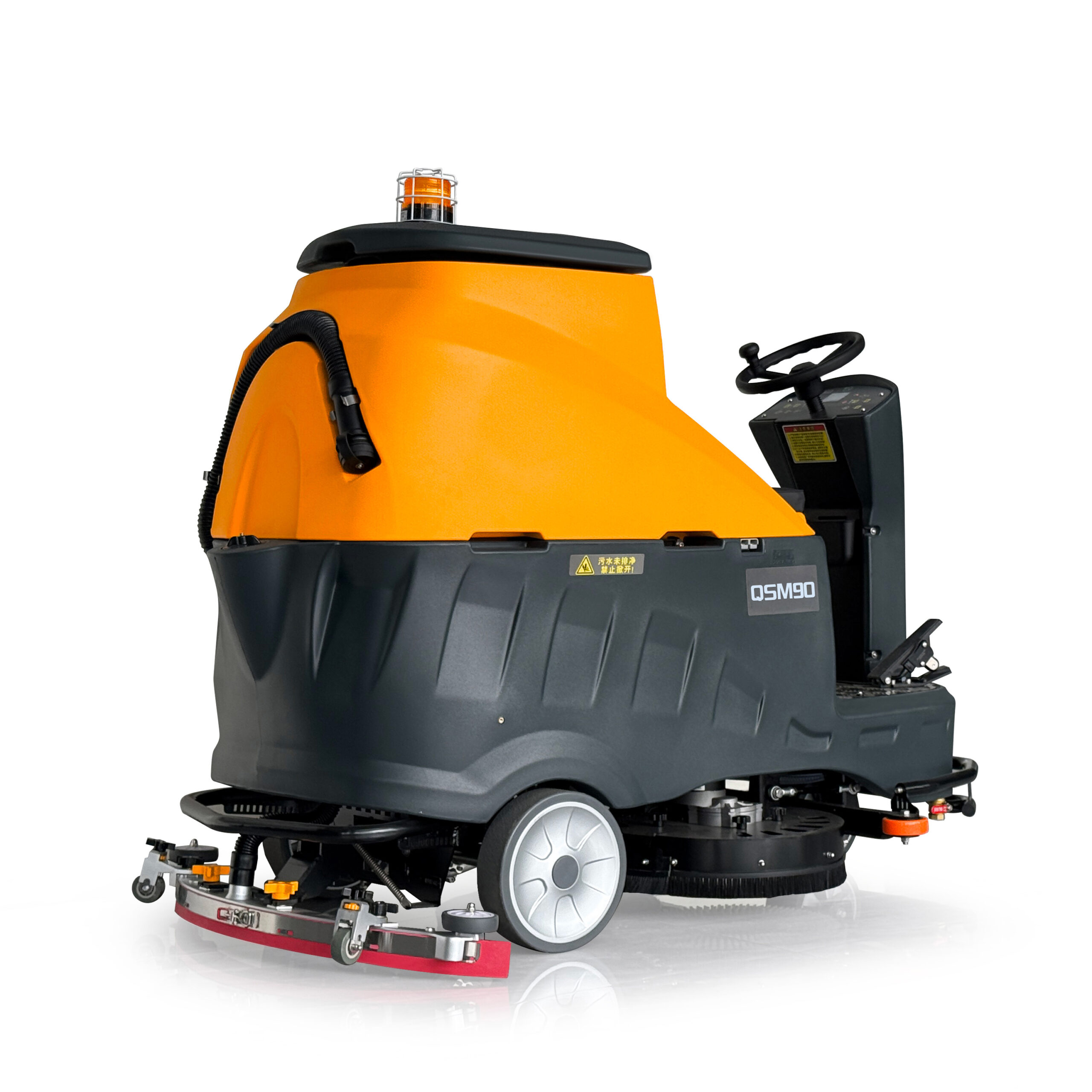 QSM90 Industrial Ride-On Floor Scrubber Dryer | 36V Heavy-Duty Cleaning Machine - Image 8