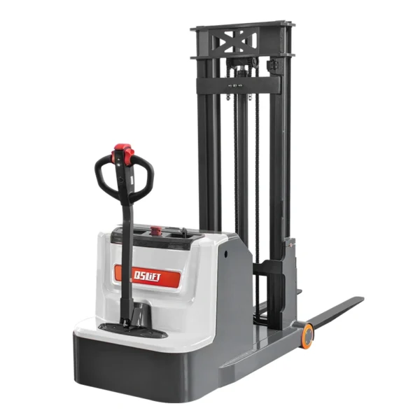 QSLIFT QES10MCB pedestrian electric counterbalance stacker with cantilevered forks